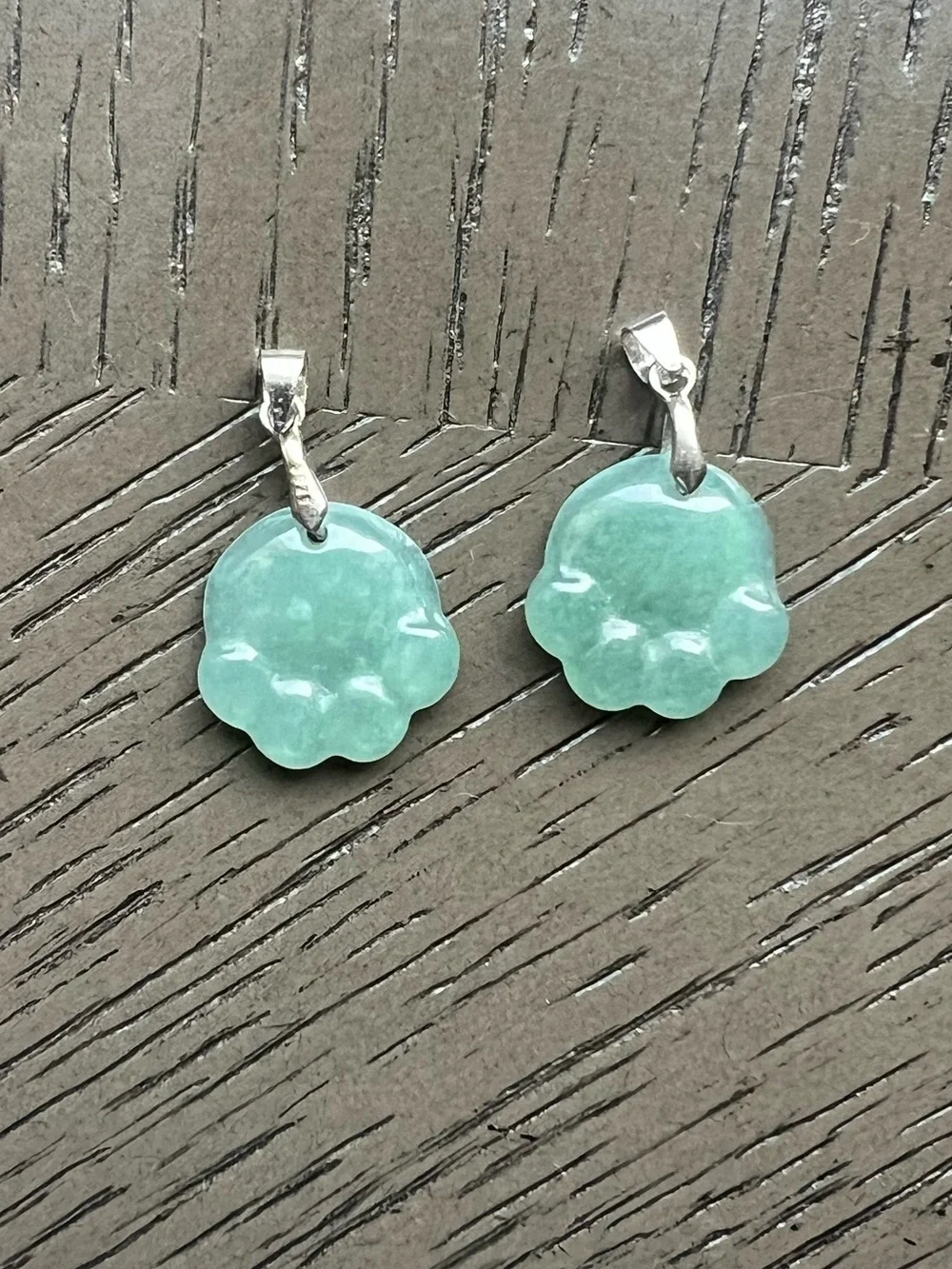 S925 Blue water jade paw pendant ( ONE )